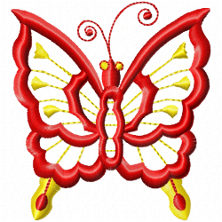Butterfly Embroidery Design 1
